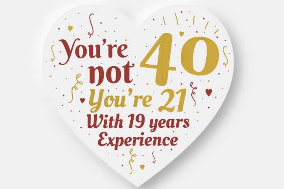 40TH BIRTHDAY GIFT FAMILY Graphic Design for Crafts