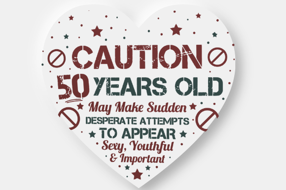 50 Birthday Decorations Graphic Design for Crafts