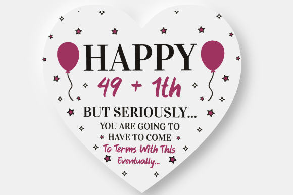 50TH BIRTHDAY Graphic Design for Crafts and Digital Products