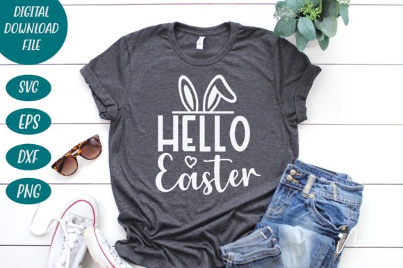 Hello Easter Svg for Crafts and Graphics