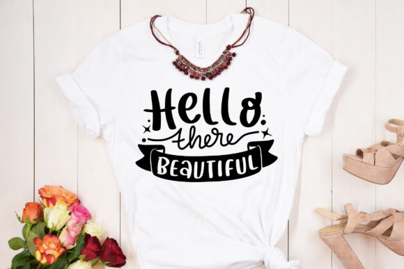 Hello There Beautiful SVG Couple Quote for Crafts and Graphics