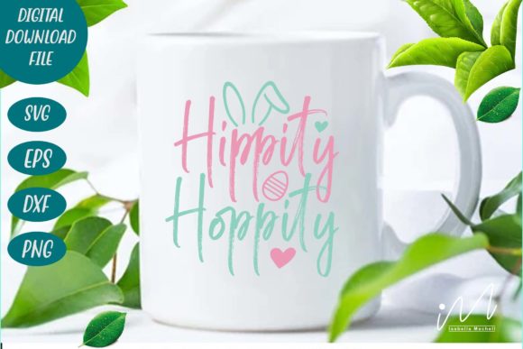 Hippity Hoppity SVG Graphic Design Asset for Crafts