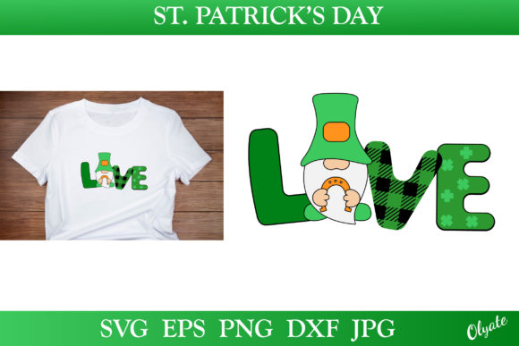 St Patricks Day Gnome SVG for Crafts and Graphics